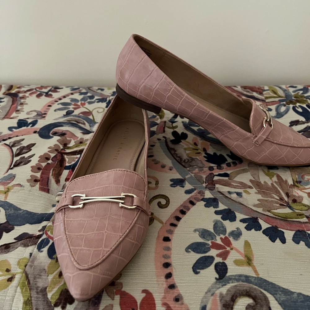 Size 7.5 Kelly and Katie light pink loafers
